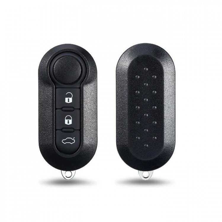 Κέλυφος τηλεχειριστηρίου αναδιπλούμενο με λάμα SIP22 και 3 κουμπιά τύπου Fiat 500-GRANDE PUNTO