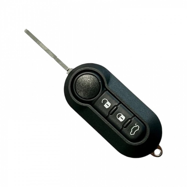 Κέλυφος τηλεχειριστηρίου αναδιπλούμενο με λάμα SIP22 και 3 κουμπιά τύπου Fiat 500-GRANDE PUNTO