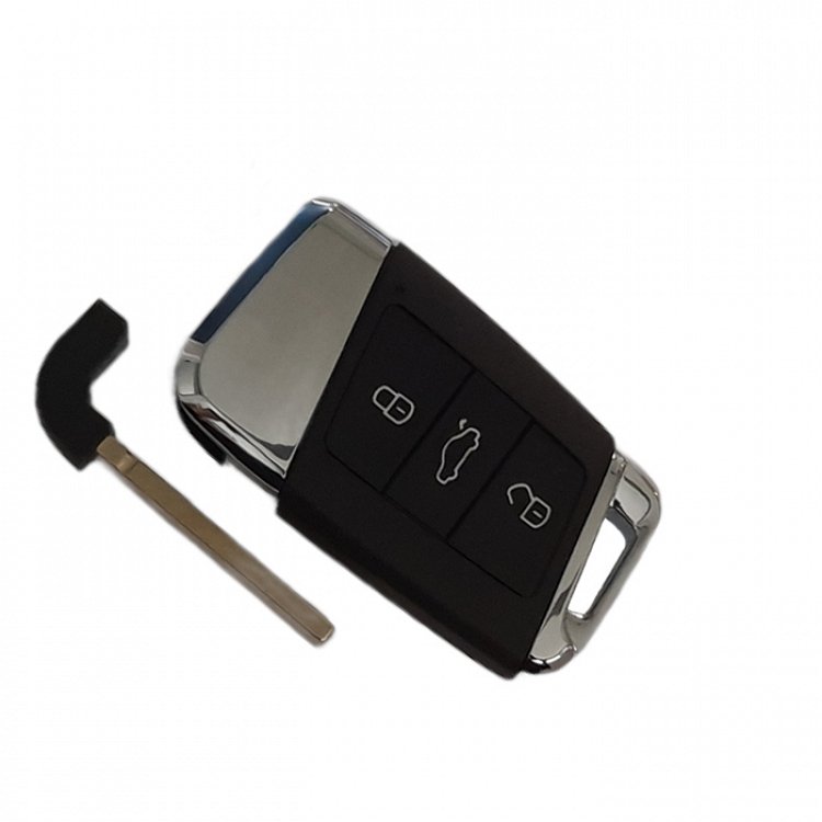 Κέλυφος τηλεχειριστηρίου με HU162 λάμα και 3 κουμπιά τύπου αυτοκινήτου Group Vag