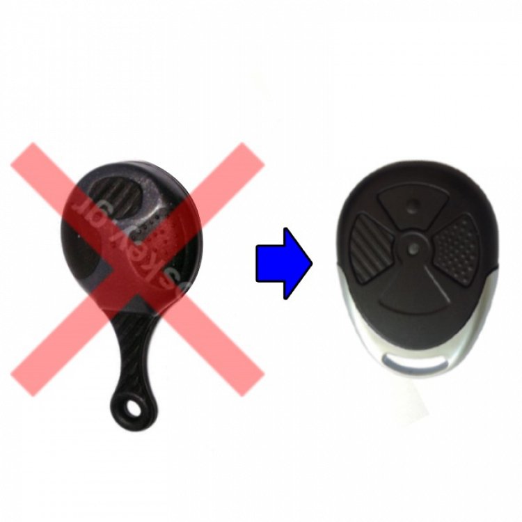 Κέλυφος Τηλεχειριστηρίου Συναγερμού Laserline Τ116 με 3 κουμπιά