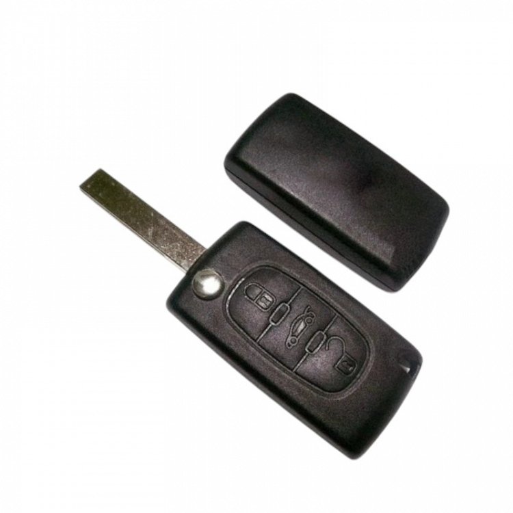 Κέλυφος Citroen - Peugeot με Λάμα HU83 και 3 Κουμπιά