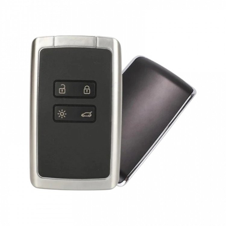 Κέλυφος για νέα κάρτα Renault με λάμα VA2 και 4 κουμπιά μαύρο