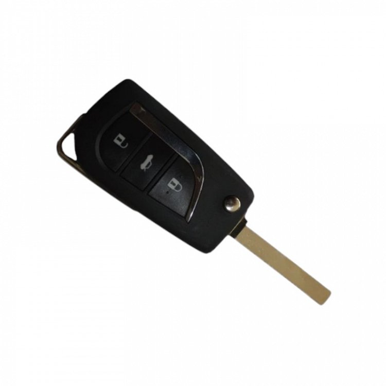 Κέλυφος Κλειδιού Αυτοκινήτου Toyota με 3 Κουμπιά Αναδιπλούμενο-VA2 (για μικρή μπαταρία)