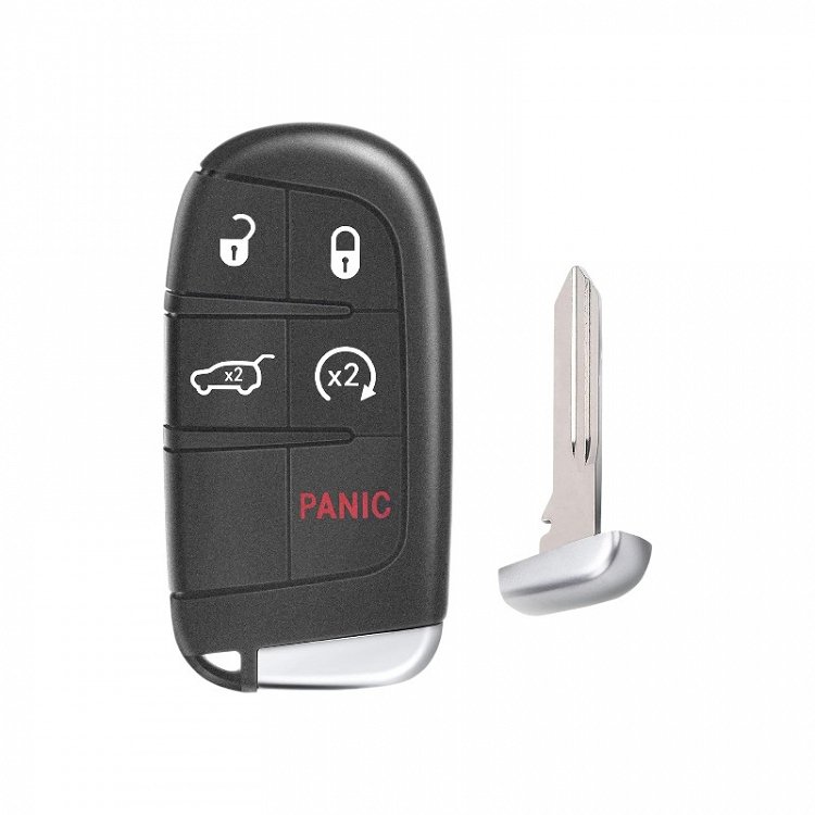 Κέλυφος Κλειδιού κλειδιού αυτοκινήτου για Fiat / Chrysler / Jeep / Dodge με 4 κουμπιά
