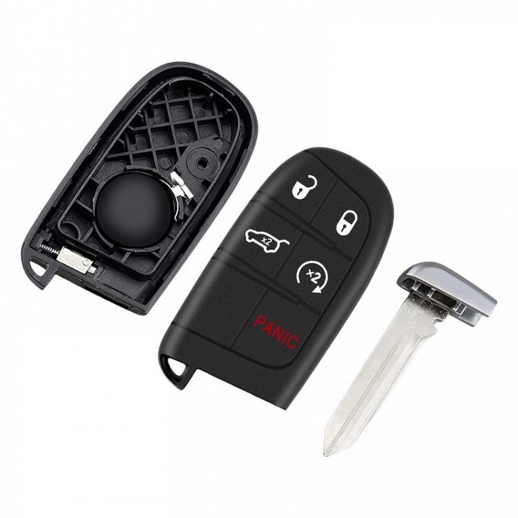 Κέλυφος Κλειδιού κλειδιού αυτοκινήτου για Fiat / Chrysler / Jeep / Dodge με 4 κουμπιά