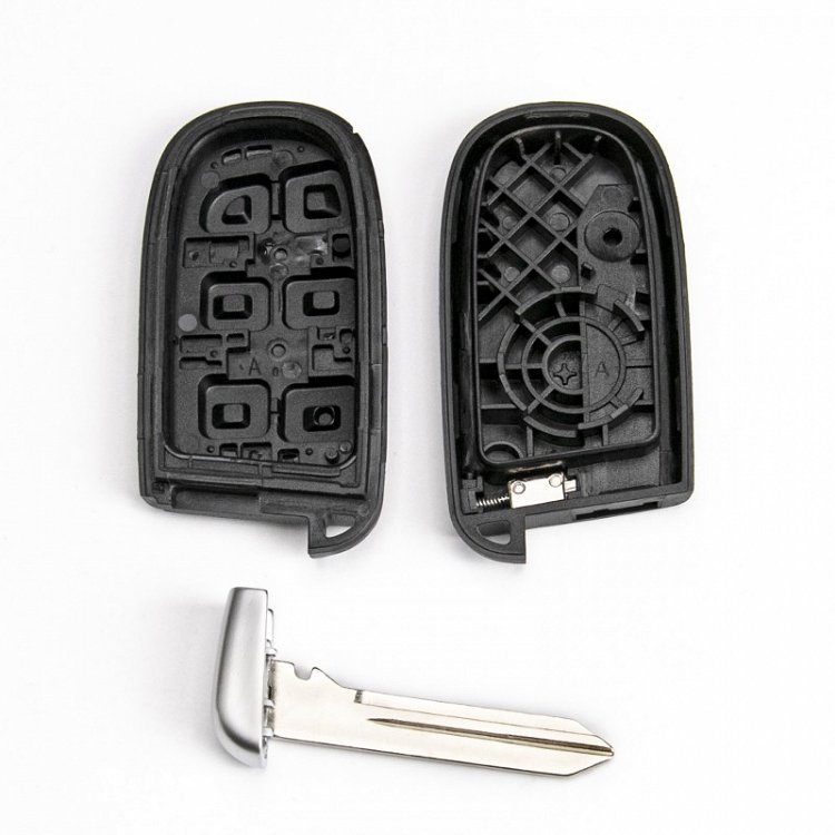 Κέλυφος Κλειδιού κλειδιού αυτοκινήτου για Fiat / Chrysler / Jeep / Dodge με 4 κουμπιά