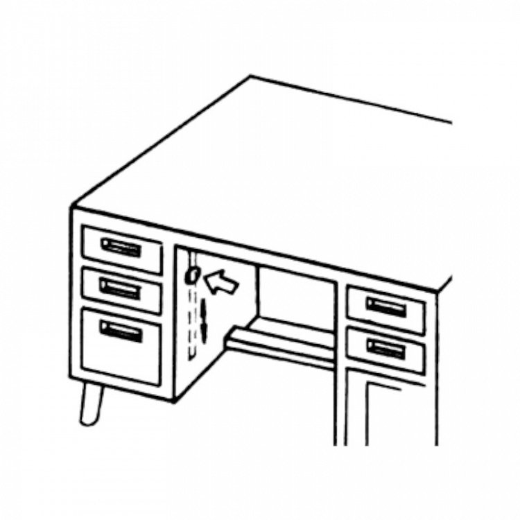 Κλειδαριά ART 107 για συρταριέρα γραφείου EVERGOOD