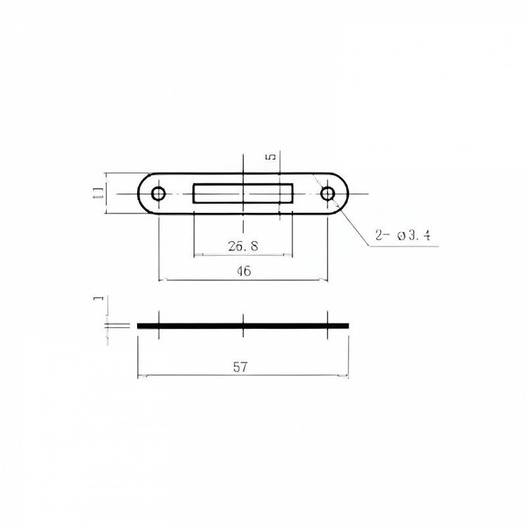 Κλειδαριά ART 219 για διπλό κρυστάλλινο πορτάκι EVERGOOD