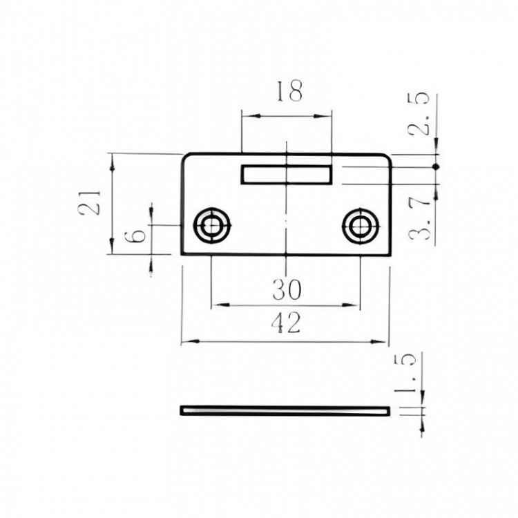 Κλειδαριά ART 238 για μονό κρυστάλλινο πορτάκι EVERGOOD