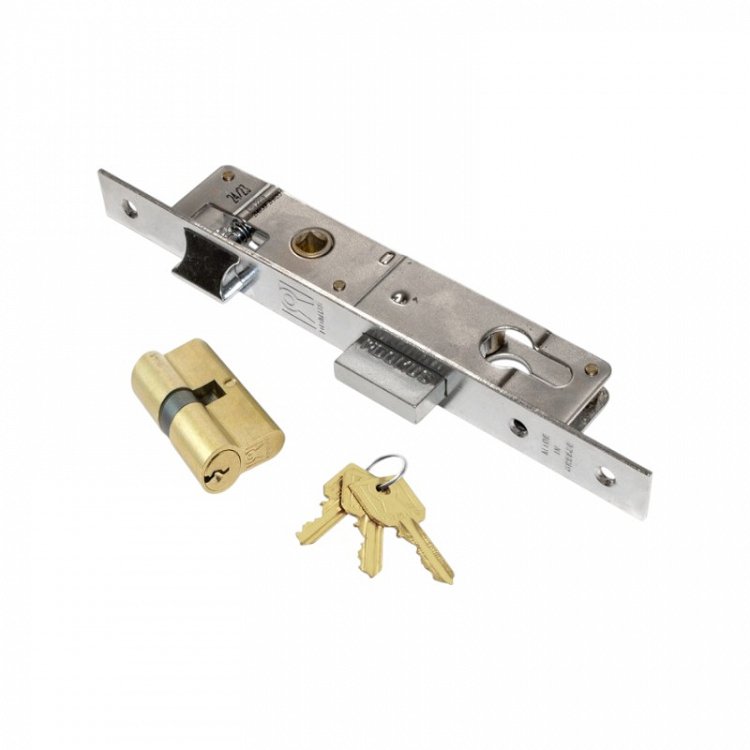 Κλειδαριά Χωνευτή Σιδερόπορτας Domus 91125 Με Αφαλό