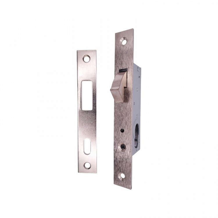 Κλειδαριά γάντζου Welka 106.25.01.0-25mm με οβάλ κύλινδρο για σιδερένια πόρτα