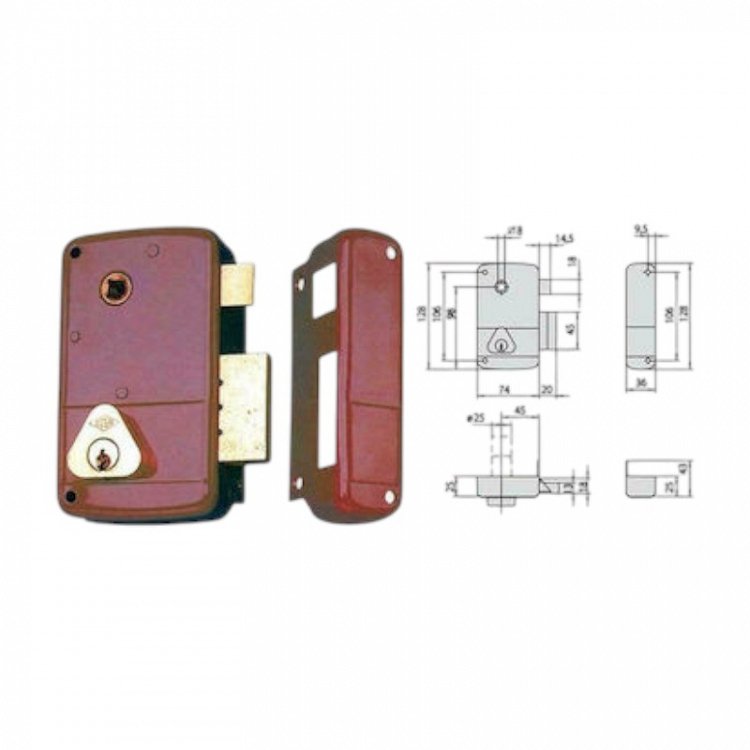 Κλειδαριά Κουτιαστή Cisa 50211