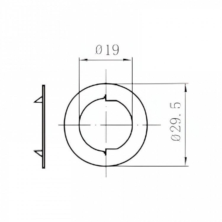 Κλειδαριά Περιστροφική 180° ART 102 για συρτάρια &amp; πόρτες επίπλων EVERGOOD
