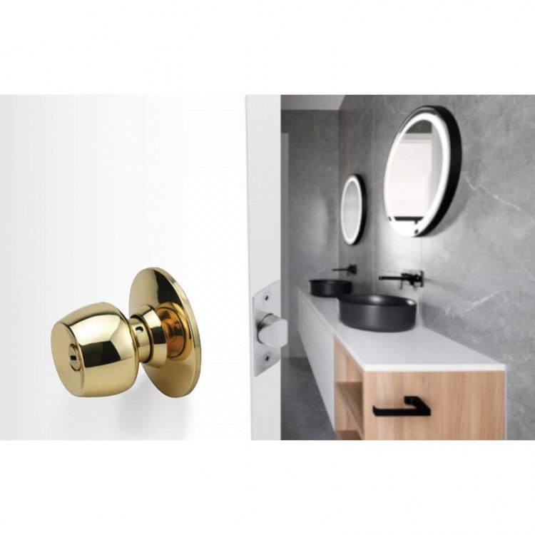 Κλειδαριά Πόμολου Yale 5786-BK-0201 για Wc σε Όρο Γαλυριστερό