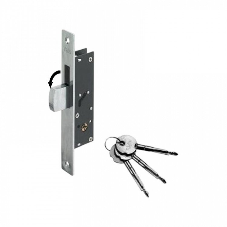 Κλειδαριά Yale F5820 20mm με μαχαιρωτή γλώσσα για σιδερένιες πόρτες