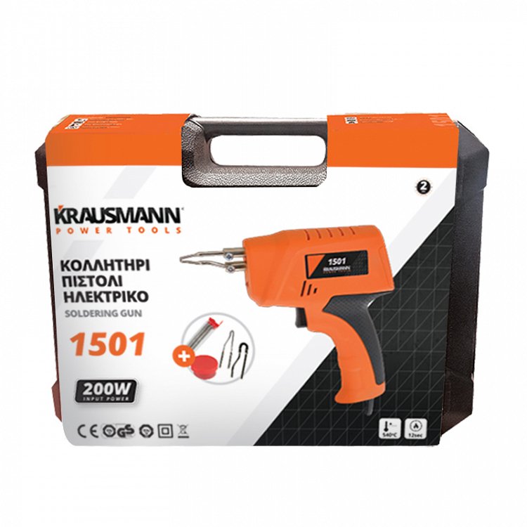 Κολλητήρι Πιστόλι 200W Krausmann (1501)