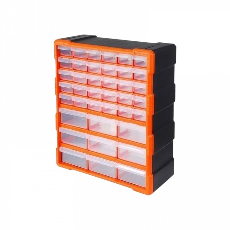 Κουτί Αποθήκευσης Πλαστικό Με 39 Πλαστικά Συρτάρια Διάφανα (320636)