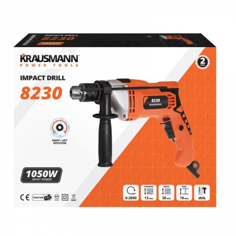 Κρουστικό Δράπανο 1050W Krausmann (8230)