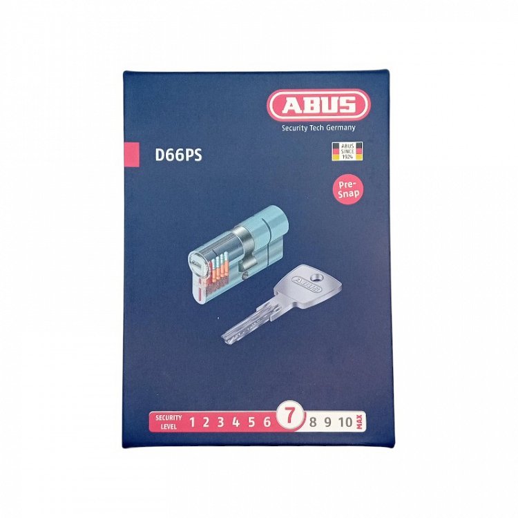 Κύλινδρος Ασφαλείας Abus D66PS Διπλής Ενέργειας Νίκελ Ματ