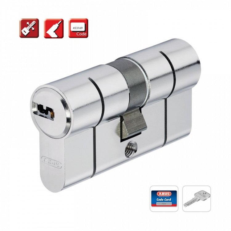Κύλινδρος Ασφαλείας Abus D6PS Νίκελ Ματ