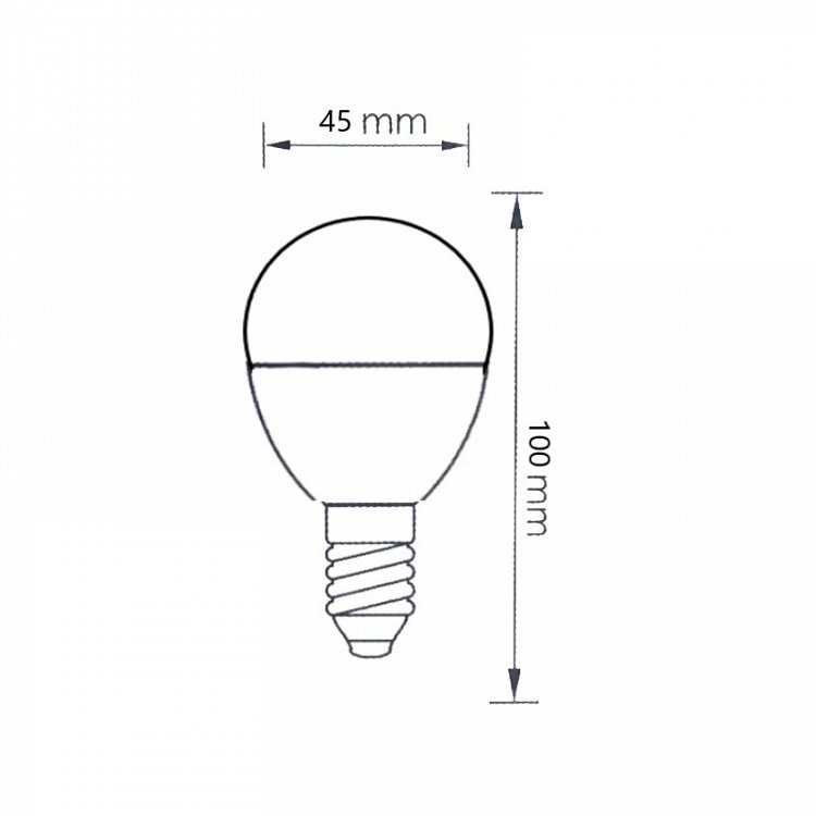 Λαμπτήρας Led 7W E14 Σφαιρικός 4000K 600lm Ψυχρό Φως 44-046889 | Fos-Me