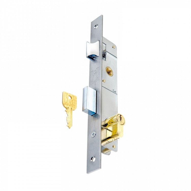 Κλειδαριά Χωνευτή Σιδερόπορτας Domus 90120 Με αφαλό