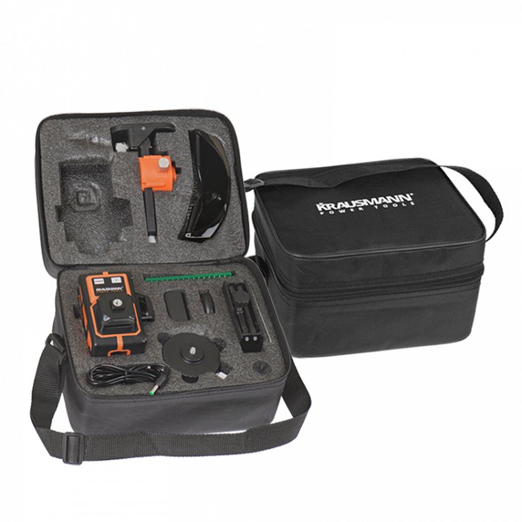 Λέιζερ 3.7V Επαναφορτιζόμενο Αυτοαλφαδιαζόμενο 3×360° Πράσινης Γραμμής (2100)