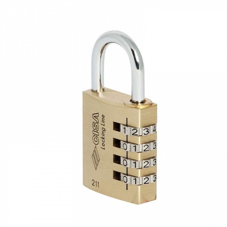 Λουκέτο Cisa L.LINE 21190 Συνδυασμού Ορειχάλκινο