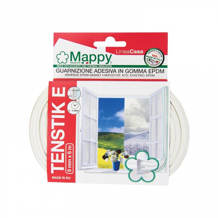 Mappy Profile Tenstick Αεροστόπ Λάστιχο Παραθύρου / Πόρτας 6mx0.9cm