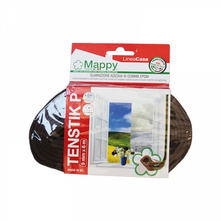 Mappy Profile Tenstick Αεροστόπ Λάστιχο Παραθύρου / Πόρτας 6mx0.9cm