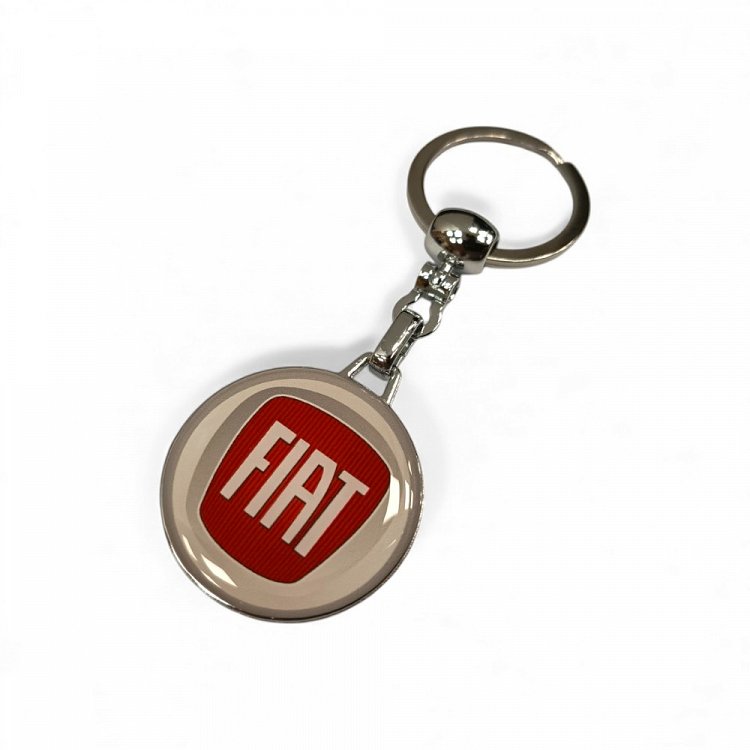 Μεταλλικό Μπρελόκ Fiat Κόκκινο Σμάλτο