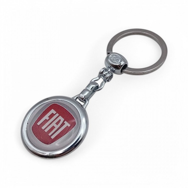 Μεταλλικό Μπρελόκ Fiat Κόκκινο Σμάλτο