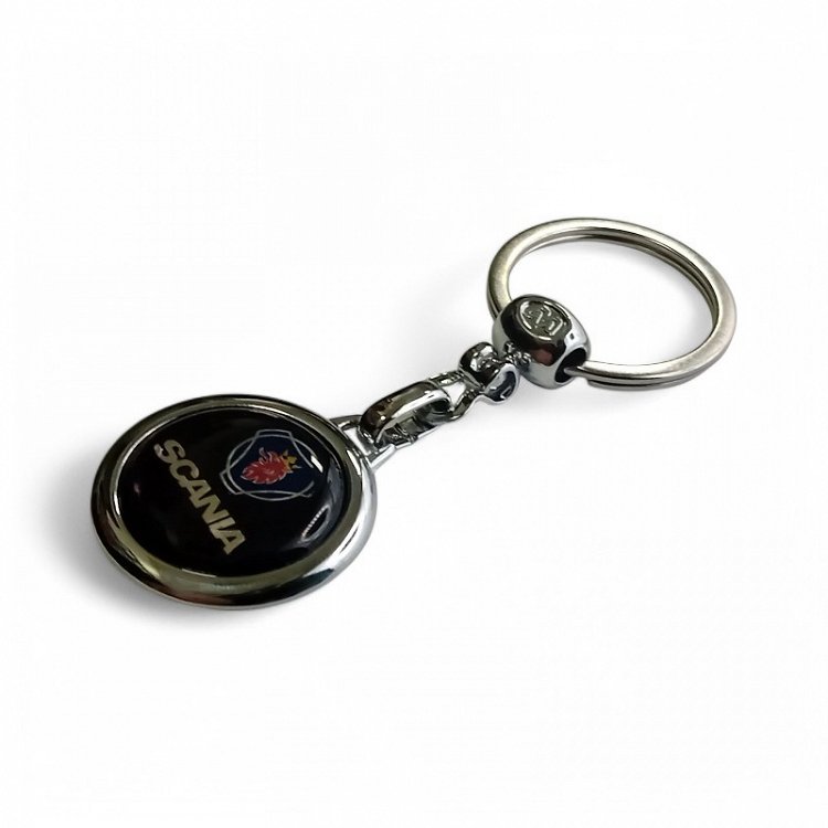 Μεταλλικό Μπρελόκ Scania Μαύρο Σμάλτο