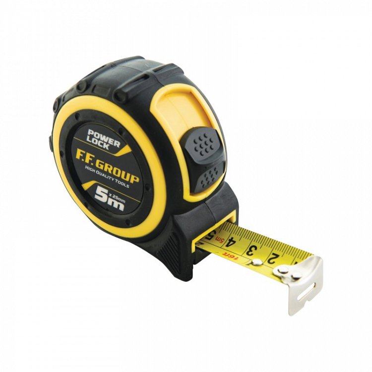 Μέτρο Ρολό 5m Power Lock | F.F.Group