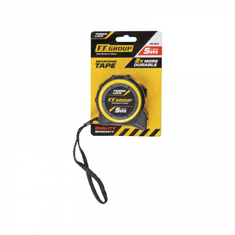 Μέτρο Ρολό 5m Power Lock | F.F.Group