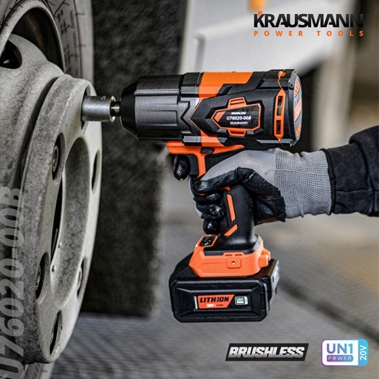 Μπουλονόκλειδο Επαναφορτιζόμενο 20V Krausmann (U76020-00B)