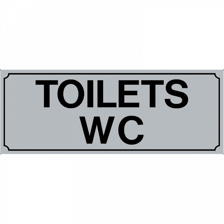 Πινακίδα Σήμανσης ''TOILETS WC'' (PVC)