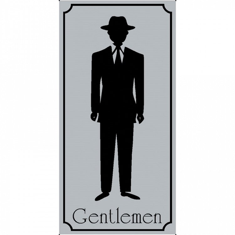 Πινακίδα Σήμανσης ''WC ΑΝΔΡΩΝ'' (PVC)