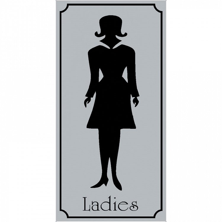 Πινακίδα Σήμανσης ''WC ΓΥΝΑΙΚΩΝ'' (PVC)