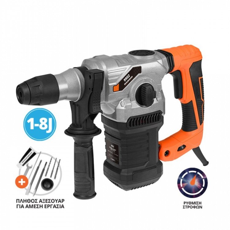 Πιστολέτο Περιστροφικό SDS-Plus 1-8J 1500W Krausmann (9952)