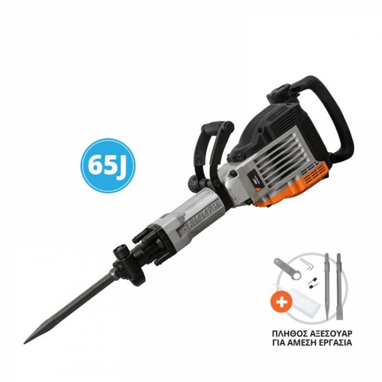 Πιστολέτο Σκαπτικό Κατεδάφισης Hex 30mm 1800W Krausmann (9991)