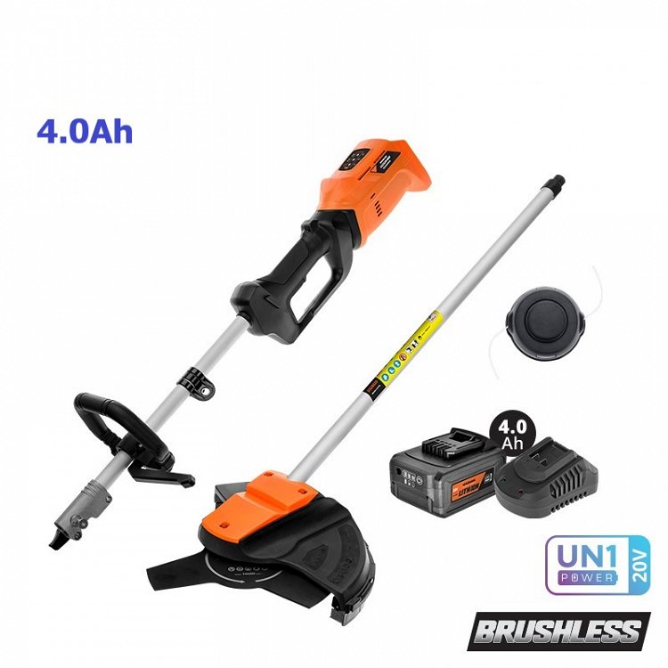 Πολυμηχάνημα Διαιρούμενο Επαναφορτιζόμενο 20V BL με Χορτοκοπτικό &amp; Μπαταρία 4.0Ah με Φορτιστή (US500-14B)