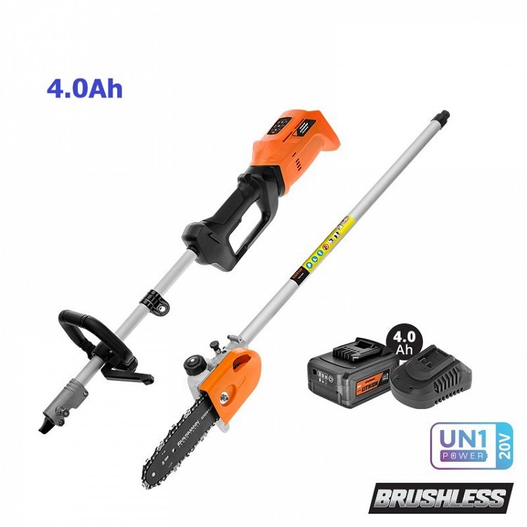 Πολυμηχάνημα Διαιρούμενο Επαναφορτιζόμενο 20V BL με Κονταροπρίονο &amp; Μπαταρία 4.0Ah με Φορτιστή (US501-14B)