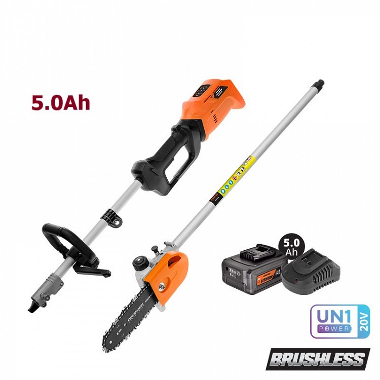 Πολυμηχάνημα Διαιρούμενο Επαναφορτιζόμενο 20V BL με Κονταροπρίονο &amp; Μπαταρία 5.0Ah με Φορτιστή (US503-15B)