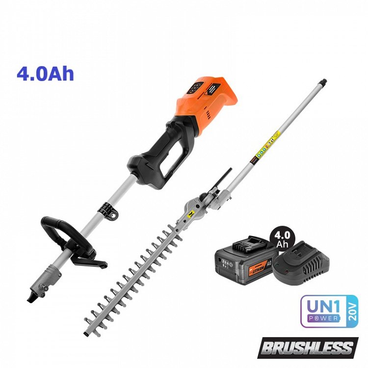 Πολυμηχάνημα Διαιρούμενο Επαναφορτιζόμενο 20V BL με Κλαδευτήρι Μπορντούρας &amp; Μπαταρία 4.0Ah με Φορτιστή (US506-14B)