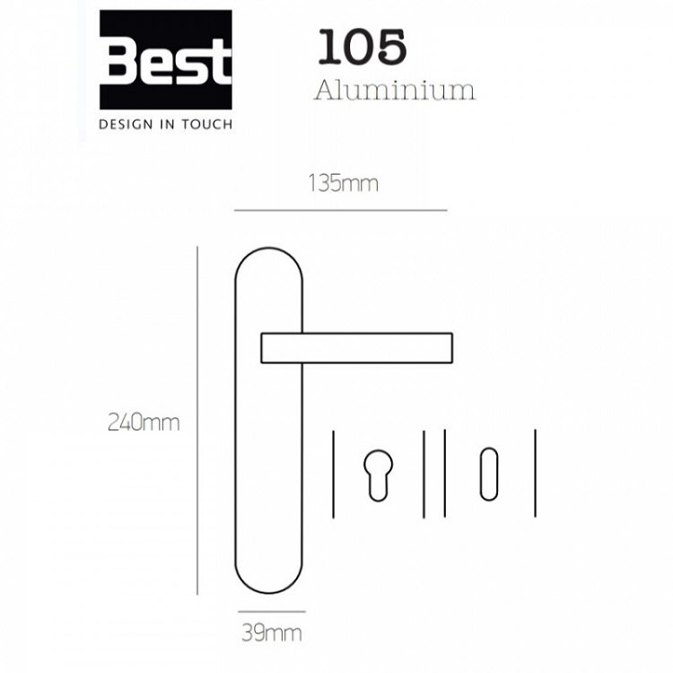 Πόμολο Πόρτας Best 105