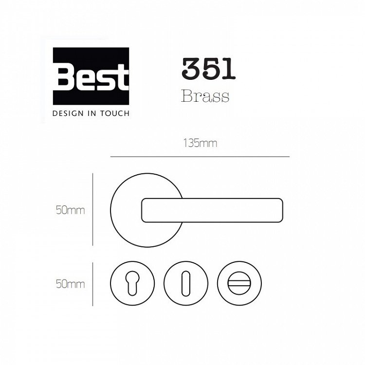 Πόμολο Πόρτας Best 351