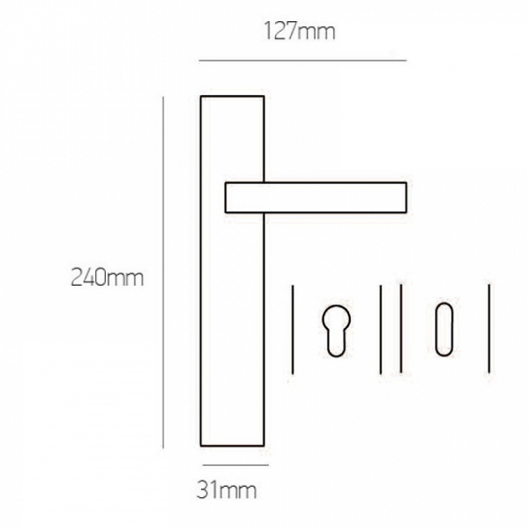 Πόμολο Πόρτας Best 92T