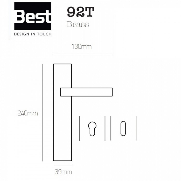 Πόμολο Πόρτας Best 92T