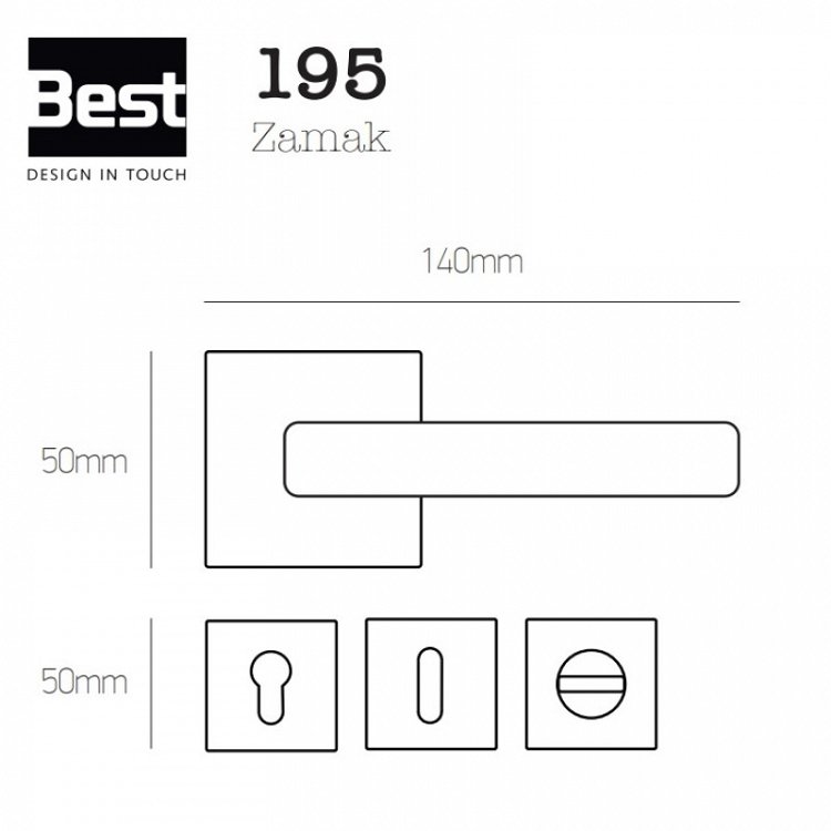 Πόμολο Πόρτας Best 195